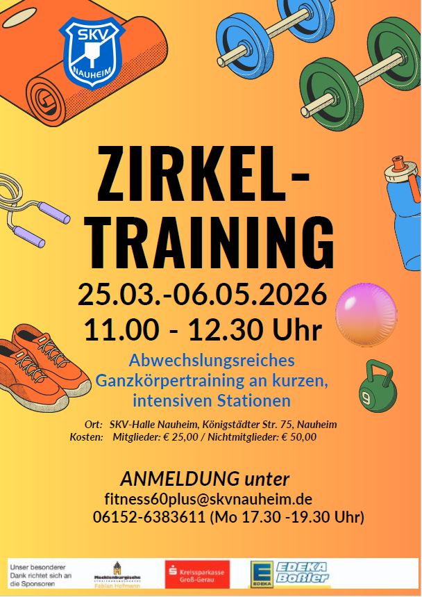 Flyer Zirkeltraining 25.03.26
