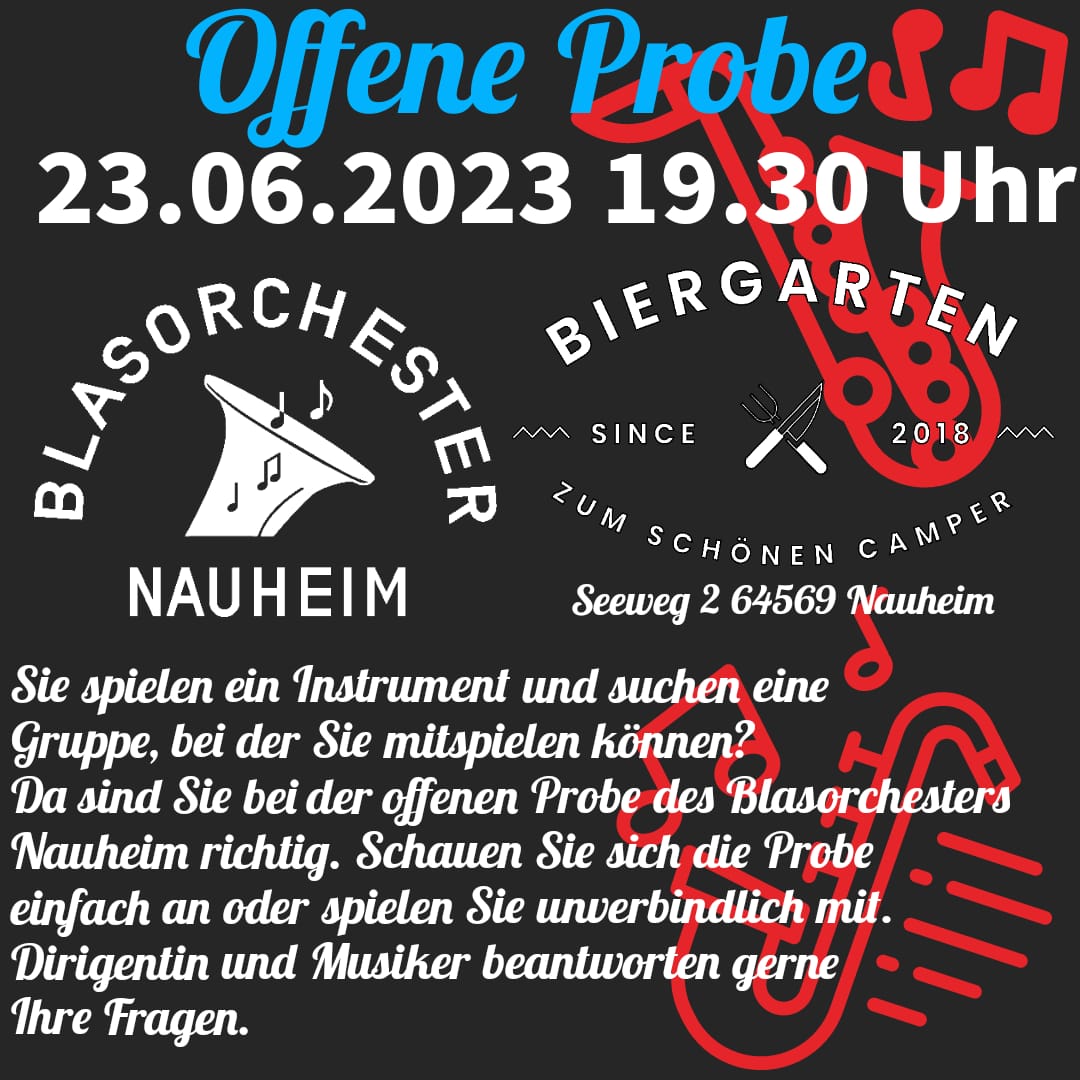 Flyer Offene Probe Campingplatz