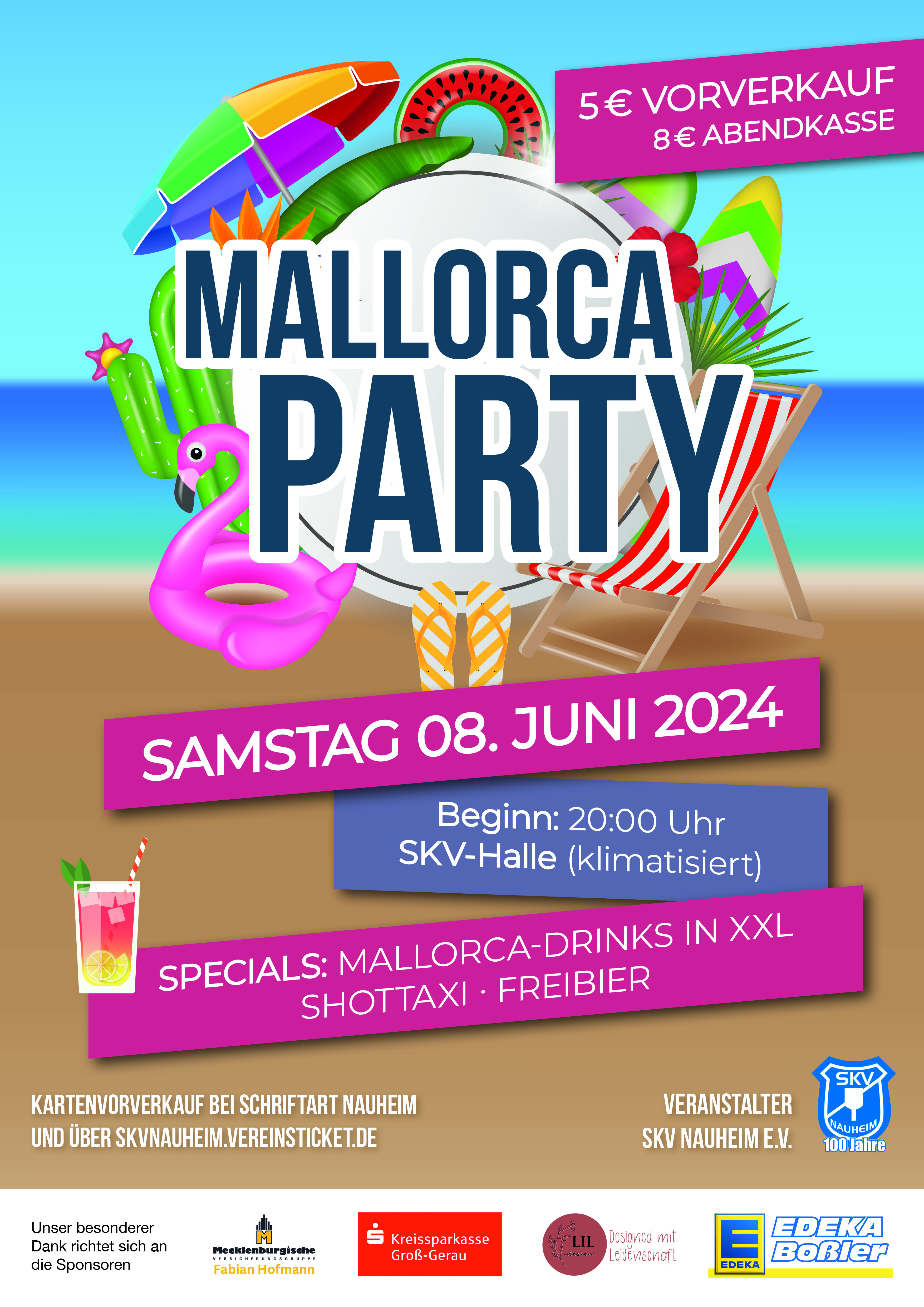 Mallorcaparty 2024 Plakat A3
