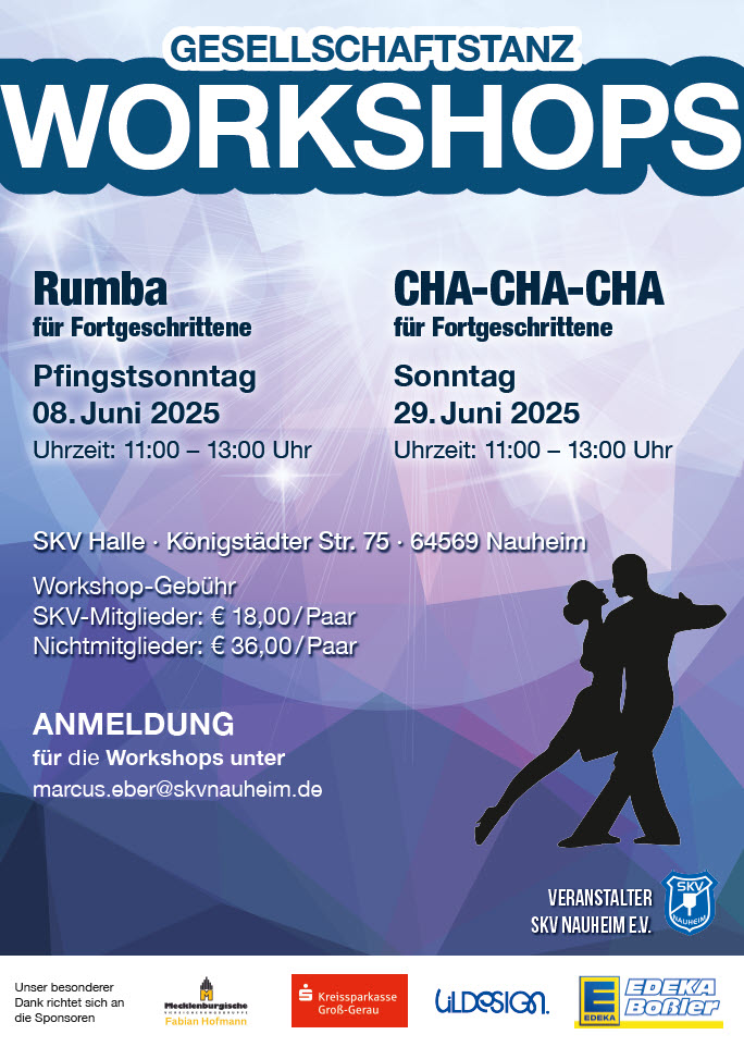 Flyer   Tanz Workshops Juni 2025
