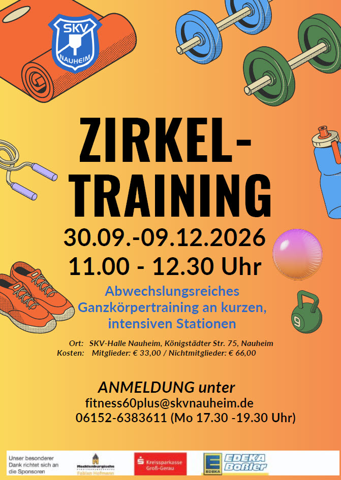 Flyer Zirkeltraining 30.09.2026